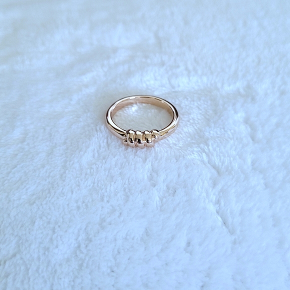 Bronzallure Rope Textured Front Rose🌹 Gold💛  Ring💍 - Picture 15 of 15